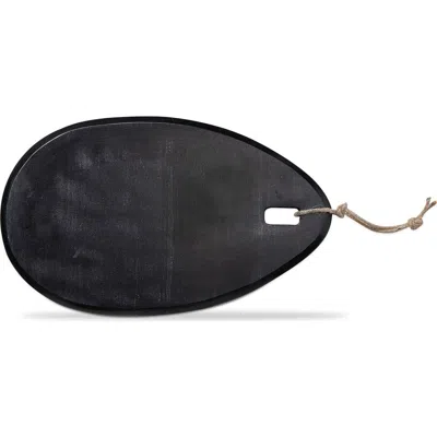 Tag Tear Drop Black Marble Serving Board Elegant Platter Hand Wash