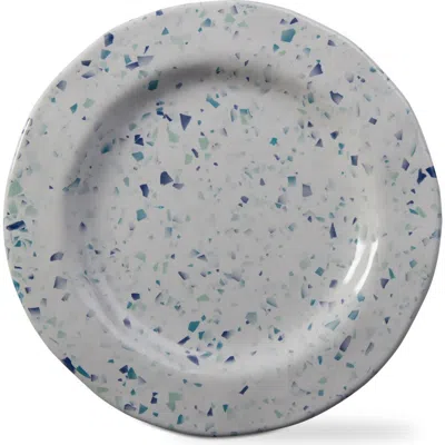 Tag Terrazzo Melamine Salad Plate Set Of Four Blue Multi In Gray