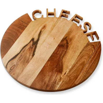 Tag The Big Cheese Board Natural Acacia Wood Everyday Serving Tray In Brown