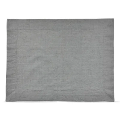 Tag Threads Slub Light Gray Cotton Placemat For Everyday Use