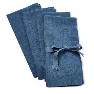 Tag Threads Slub Napkin Set Of 4 In Blue