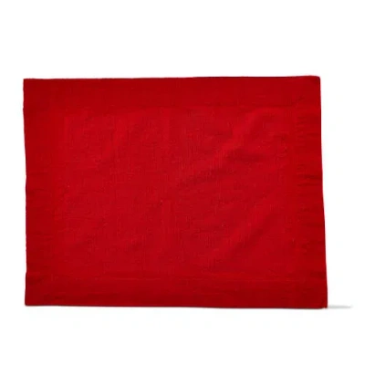 Tag Threads Slub Red Cotton Placemat