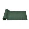 Tag Threads Slub Runner Dark Green Cotton Table Runner Machine Washable In Green