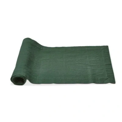 Tag Threads Slub Runner Dark Green Cotton Table Runner Machine Washable