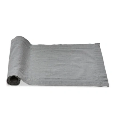 Tag Threads Slub Runner Light Gray Cotton Table Runner Machine Washable