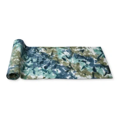 Tag Tie Dye Cotton Blue And Green Cotton Machine Washable Table Runner Décor Decoration 72" X 18"-in