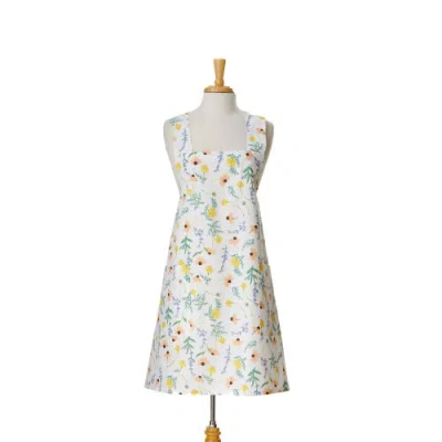 Tag Tossed Floral Pinafore Apron Multi Cotton Everyday In Pink