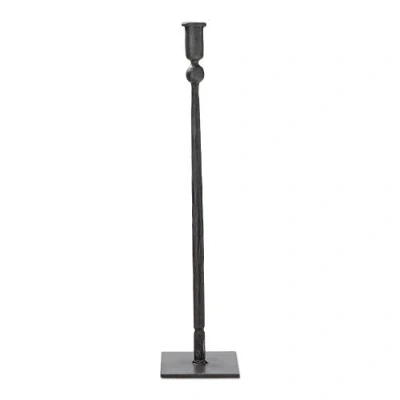 Tag Tribeca Tall Black Iron Taper Candle Holder Elegant Design