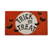 Tag Trick Or Treat Halloween Coir Door Mat Orange Multi Design In Multi
