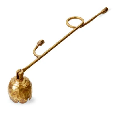 Tag Tulip Candle Snuffer Candle Accessory Antique Brass Aluminum 9.5 X 1.3 X 1.5 In Gold