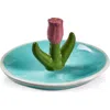Tag Tulip Ring Dish Multi Earthenware Spring In Blue