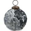 Tag Twilight Flower Black Glass Ornament Christmas Tree Decor In Gray