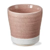 Tag Two Tone Blush Ceramic Planter For Garden Decor In Pink
