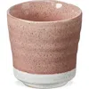 Tag Two Tone Blush Ceramic Planter Small For Indoor Plants In Pink