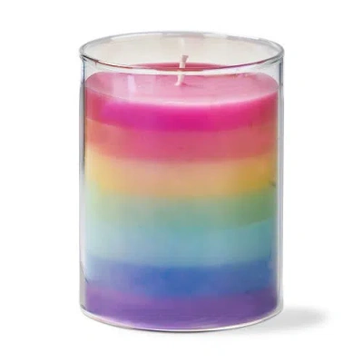 Tag Vanilla Rainbow Candle Multi Glass Everyday