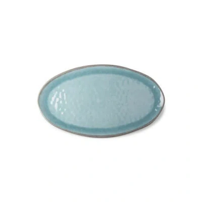 Tag Veranda Aqua Melamine Oval Platter Dishwasher Safe Serving Board In Blue