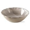 Tag Veranda Cracked Glazed Wavy Edge Melamine Serving Bowl Grey In Neutral