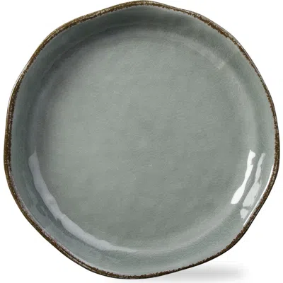 Tag Veranda Large Slate Blue Melamine Serving Salad Bowl 16in In Gray