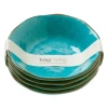 Tag Veranda Melamine Bowls Set Of 4 Ocean Blue Dining Salad In Blue