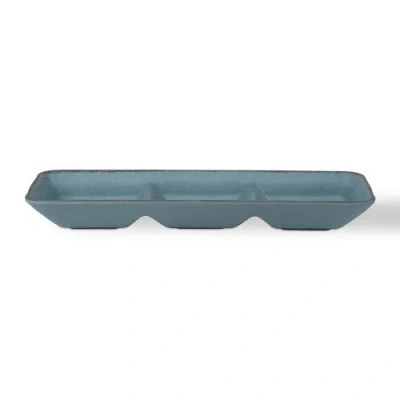 Tag Veranda Melamine Divided Serving Dish Aqua Blue Perfect For Spring