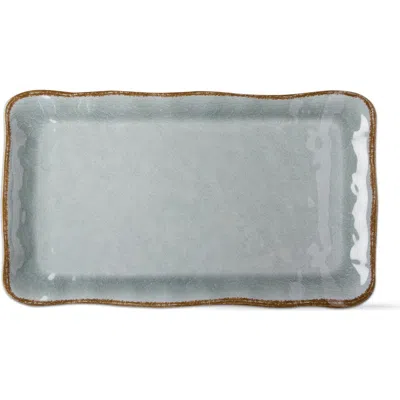Tag Veranda Slate Blue Melamine Serving Platter Dishwasher Safe In Gray