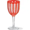 Tag Villa Acrylic Orange Wine Glasses In Orange