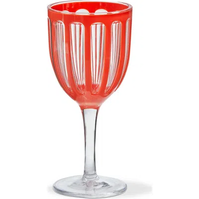 Tag Villa Acrylic Orange Wine Glasses
