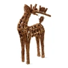 Tag Vine Reindeer Decor Natural Wood Holiday Animal Statue In Brown