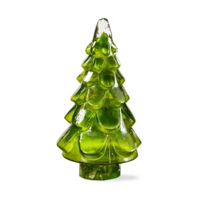 Tag Vine Glass Tree Decor Large Holiday Sculpture Green