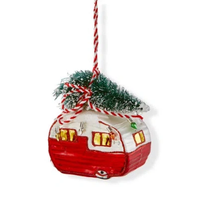 Tag Vine Multicolor Glass Camper Ornament For Christmas Tree