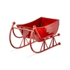 Tag Vine Red Sleigh Enamel Decorative Sculpture For Christmas In Red