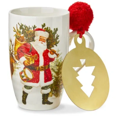 Tag Vine Santa Deer Mug Stencil Set Bone China Drinkware In Multi