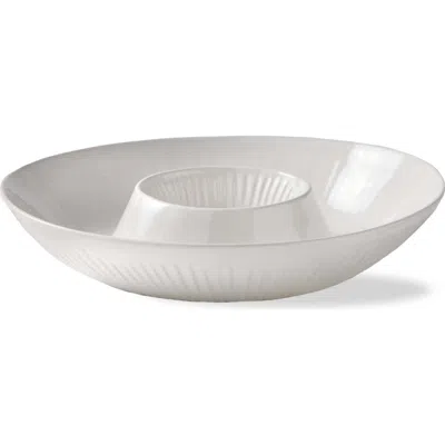 Tag Vista Chip And Dip Serving Platter Set Grey Dishwasher Safe In White