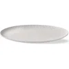 Tag Vista Oval Large Grey Serving Platter Dishwasher Safe Serveware In White
