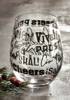 Tag Viva Stemless Wine Glasses Black Drinkware For Bar Christmas In Black