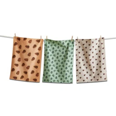 Tag Warm Wishes Multicolor Cotton Dishtowel Set Of 3
