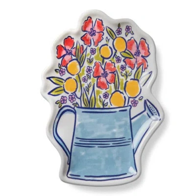 Tag Water Can Bouquet Trinket Dish Multi Ceramic Everyday
