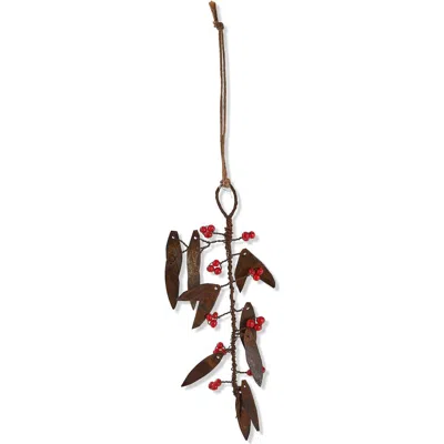 Tag Weathered Willow Leaves And Berries Tree Ornaments Multicolor