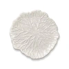 Tag White Cabbage Leaf Stoneware Appetizer Plate Round Dishwasher Safe In White