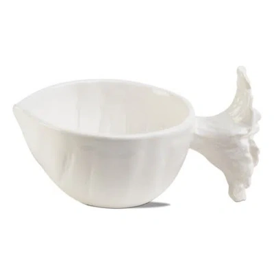 Tag White Ceramic Beet Serving Bowl For Everyday Use