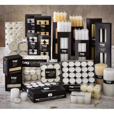 Tag White Paraffin Wax Tealight Candle Unscented (set Of 50)