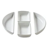 Tag Whiteware Modular 4 Piece Porcelain Dinnerware Set In White