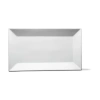 Tag Whiteware Rectangular Porcelain Serving Tray Platter In White