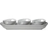 Tag Whiteware Trio Serving Set In Gray