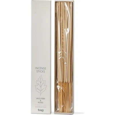 Tag Wild Fern And Roses Incense Sticks Black Wood Air Freshener In Brown