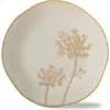 Tag Wild Flower Ivory Ceramic Appetizer Plate For Everyday Use In Neutral