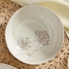 Tag Wild Flower Medium Ceramic Bowl Ivory Dining Salad Serving In Neutral
