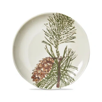 Tag Wilde Pine Bough Appetizer Plate Multicolor Ceramic Set