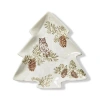Tag Wilde Pine Tree Ceramic Platter For Christmas Treats In Multi