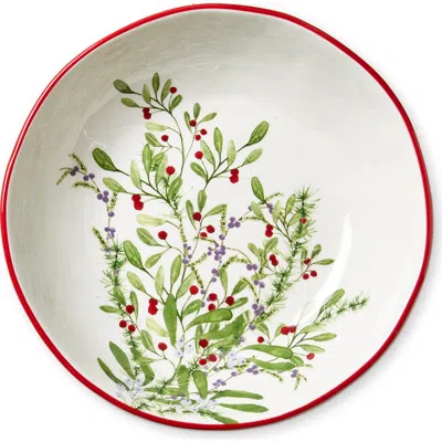 Tag Winter Berries Earthenware Serving Bowl Multi 67 oz 11x11x2.75